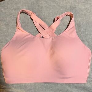 Lululemon Athletica Light Pink Cross-Back Sports Bra